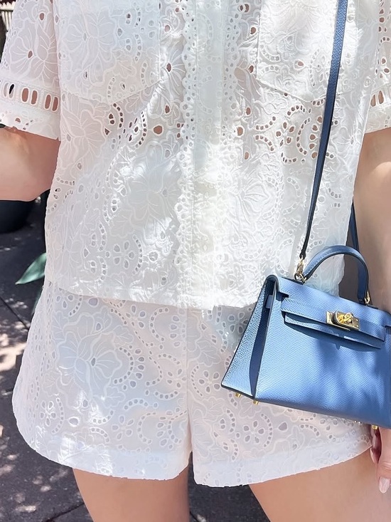 Hill House Pants - Hill House The Lisette Short - White Broderie - OBO!